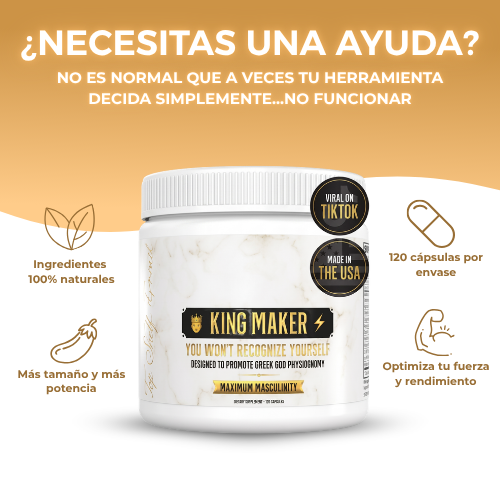 KING MAKER 120 CAPSULAS | Sentirte como un toro jamás fue tan fácil