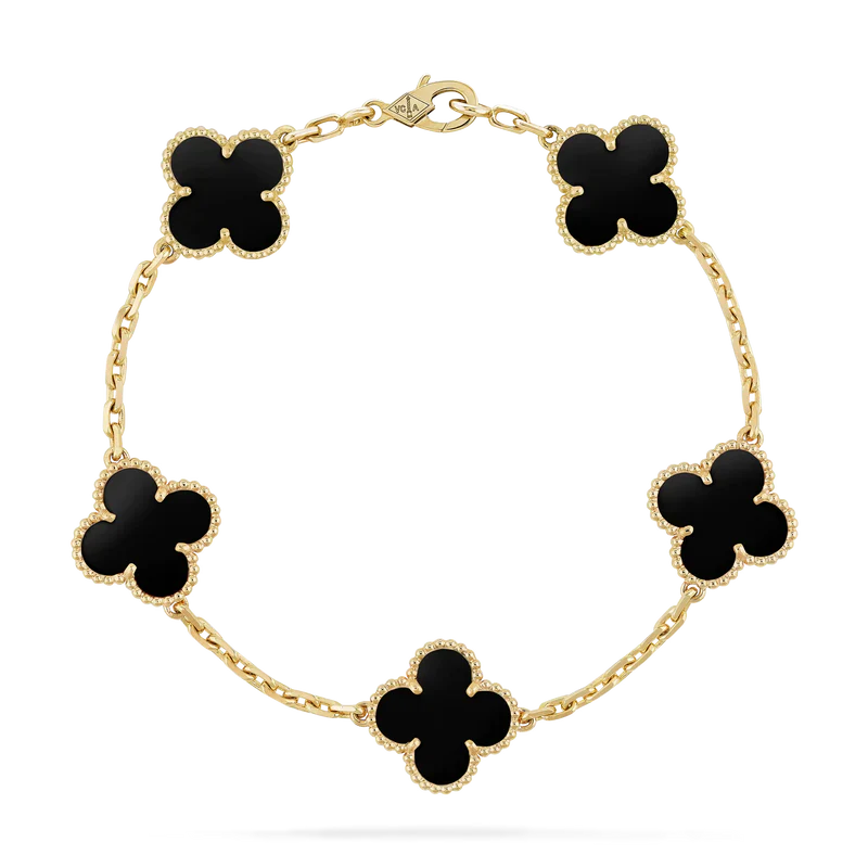 Pulsera Trebol Van Cleef | Baño de Oro + Estuche Premium Gratis✨